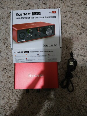 Focusrite Scarlett Solo 3rd Generation Digital Recording Interface