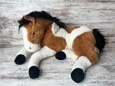 Dan Dee Collector's Choice Brown White Horse 20" Long Plush Toy Stuffed Animal