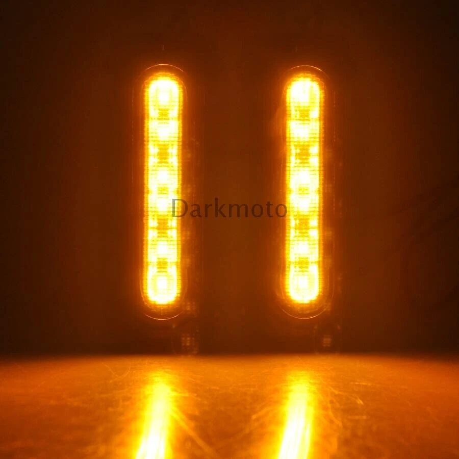 1.25" Highway Guard Crash Bar Driving Turn Signal Light Fit For Harley Victory - Image 4 of 4