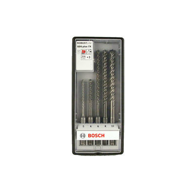 Bosch 2608576199 Hammerbohrer-Set SDS-plus-7X Robust 5/6/6/8/10mm
