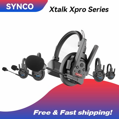 SYNCO XTalk XPro X2 X5 X9 500m Wireless Headset Intercom System 2.4G Full-Duplex