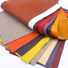 First Layer Hide Cut Real Genuine Leather Fabric Scrap Lychee Pattern Craft