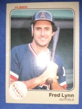 1983 Fleer Fred Lynn California Angels #97