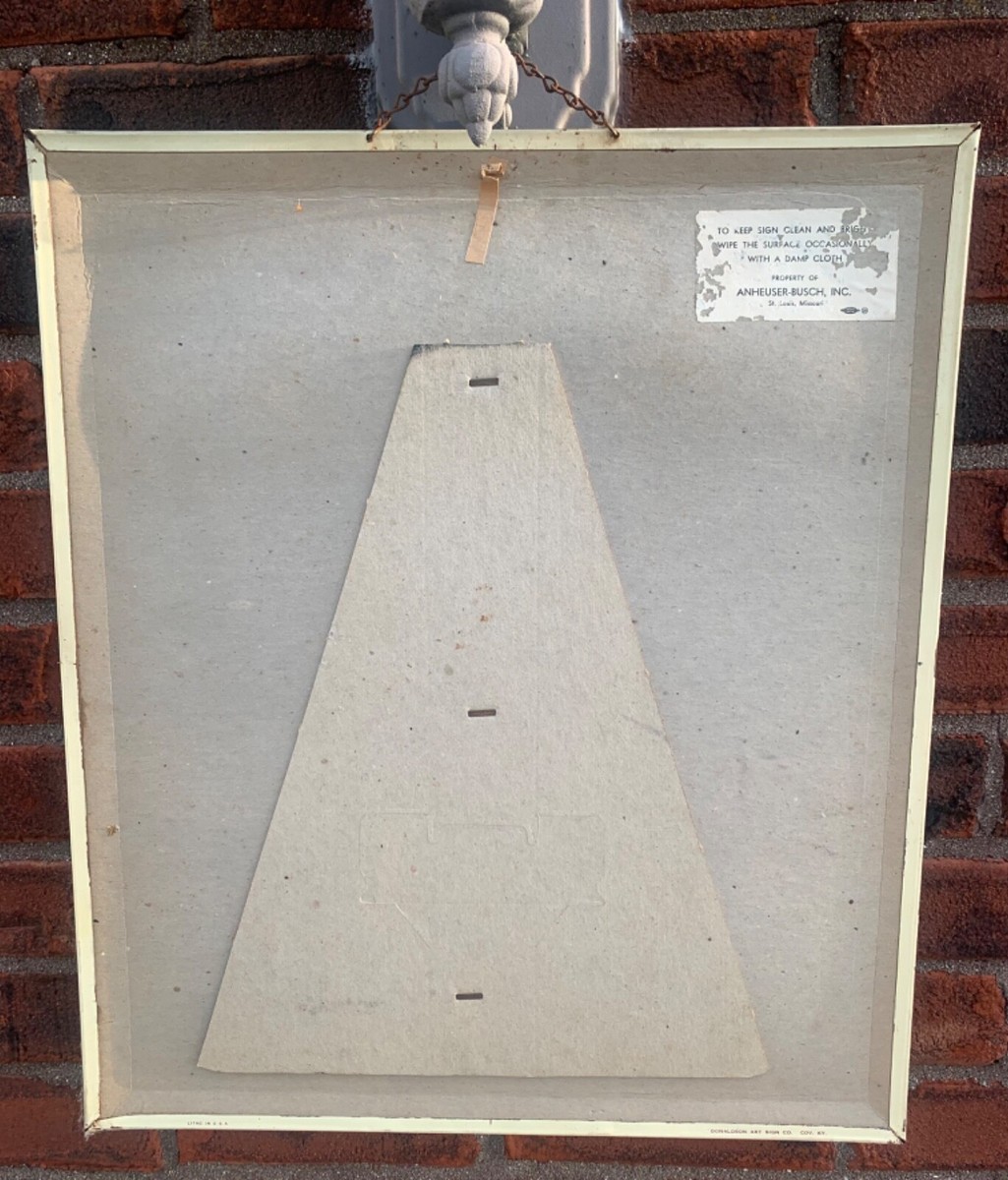 VINTAGE BUDWEISER BEER DISPLAY / SIGN 15