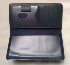 Pokrowiec na książeczkę czekową z prawdziwej skóry - etui na karty - portfel