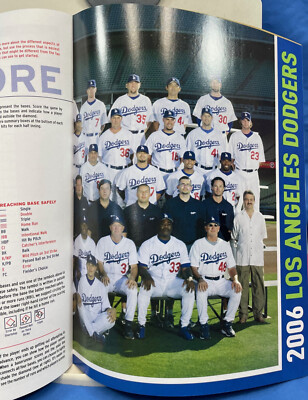 2006 LA Dodgers Playoff Game Program UNSCORED Greg Maddux, Derek