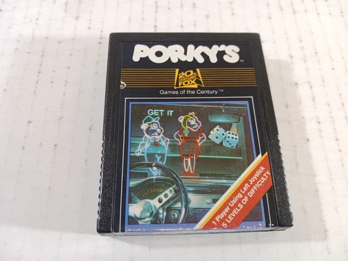 Porky's Atari 2600 Fully Tested Game Cartridge Only 20th Century Fox Rare