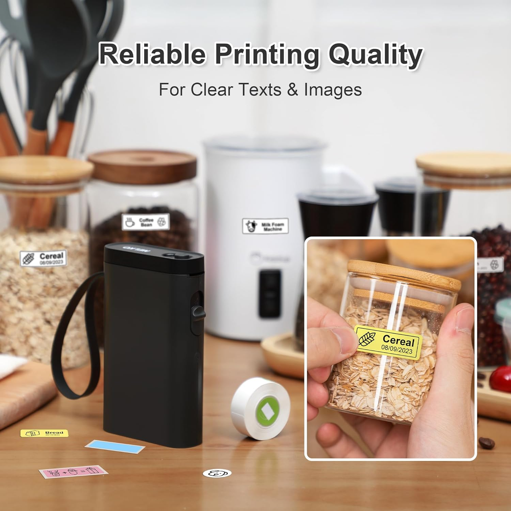 Bluetooth Label Maker P21 with Tape, Wireless Mini Portable Label Printer