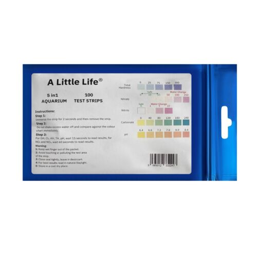 5 in1 Aquarium Water Test Kit, Fish Tank Tester Strips (50-200 Strips) Bulk UK - Picture 6 of 8