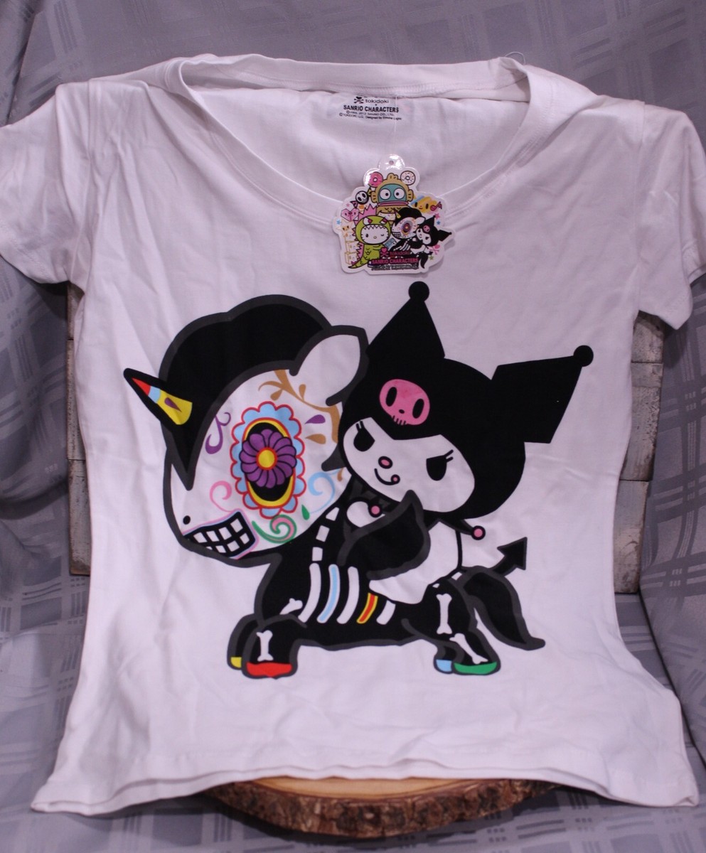 2013 Tokidoki Kuromi Hello Kitty Day Of the Dead Unicorno Shirt