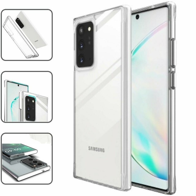 For Samsung Galaxy Note 20, 20 Ultra 5G Tough Rugged Soft Clear Back