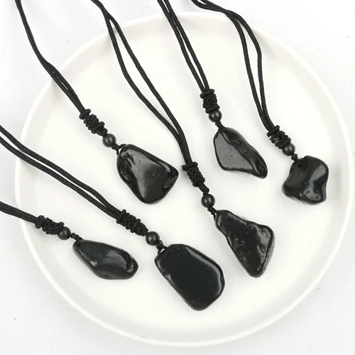 2x 10-20g Elite Shungite Stone Pendant Mineral EMF Shield Protection Amulet USA - Picture 11 of 16