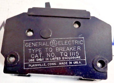 GE TQ1115 15 Amp 120 VAC 1 Pole Type Tq Plug-In Circuit Breaker