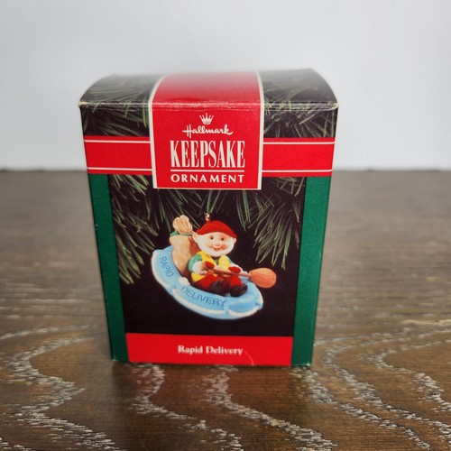 Vintage 1992 Hallmark Keepsake RAPID DELIVERY Christmas Ornament In Box - Picture 7 of 11
