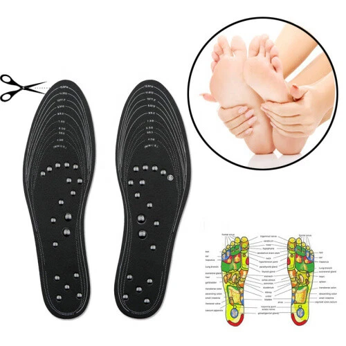 Magnetfeld therapie Massage Einlegesohlen Fuß Akupressur Schuh Schlankheit*Einle - Bild 9 von 16