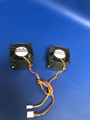 LOT OF 2X USED San Ace 60 Model: 9GV0612P1M091  WORKING