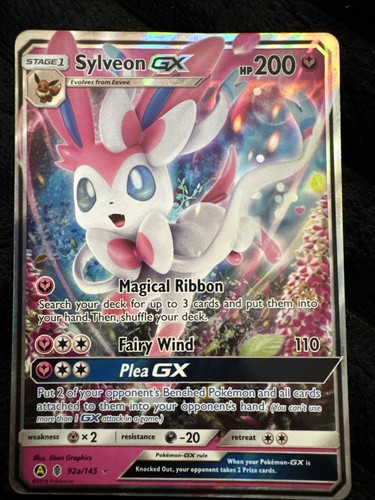 Sylveon GX 92a/145 Pokémon Guardians Rising Alternate Art TCG NM