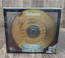 Verbatim Digital Vinyl CD-R Metal 10 PK Pack 5 Gold 5 Platinum Disc