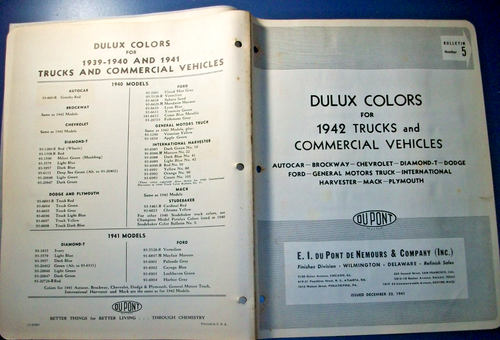 1942 Chevy GMC Ford Dodge Plymouth IH International Mack TRUCK only Paint Chips - Picture 4 of 4