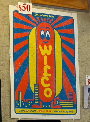 Wilco Band At Wolf Trap In Vienna VA On June 18 2026 Poster