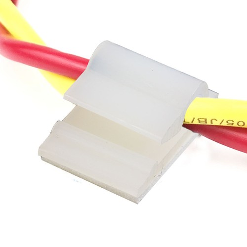 50 PCS Line Card Sticky Cable Clips Ties Adhesive Cord Management - 第 10/12 張圖片