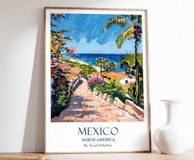 5_Mexiko Druck, Mexiko Reiseposter, Nordamerika Reiseposter, Karibik Pri