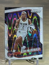 2025 Panini Prizm WNBA Aari McDonald White Seismic Prizm #10 Indiana Fever