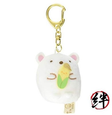 Sumikko Gurashi Polar Bear Hot Corn Soup Mini Mini Hanging Plush Toy Polar Bear