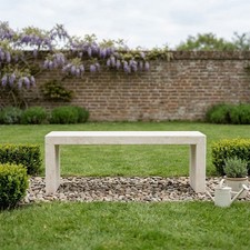 Classic White Garden Bench UK Bespoke Sizes Available | SKU: CH-020