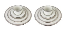 Pair 2 Lenox Timeless 5pc Bone China Place Settings Brand New Never Used
