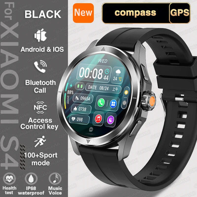 Outdoor Smartwatch Herren AMOLED Display GPS Höhenmesser Sport Bluetooth Anruf