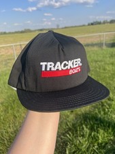 Tracker Boats Black Adjustable Strap Embroidered Outdoors Made in USA