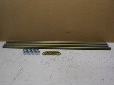 4 X M24 x 3.00p x 1 Metre, Metric Coarse Zinc Yellow High Tensile Allthread,