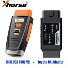XHORSE MINI OBD TOOL V2 PN XDMO20 Support CANFD IMMO with 8A Adapter for Toyota