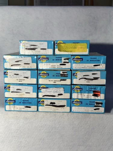 Cool Athearn Trailer Train HO 20 Cars + Trailers With End Of Train Light - Picture 14 of 14