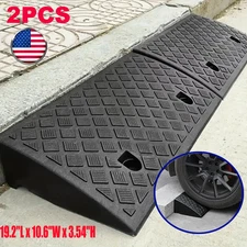 2PCS 3.5'' Rise Driveway Curb for Ramps,Driveway Ramp Car Slope Ramp for Loading