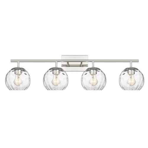 Mackenzie 4-light Polished Nickel Bath/ Vanity Fixture w/