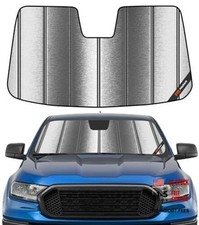 Windshield Sunshade For Ford Ranger Custom Front 2019-2023 Metallic Silver