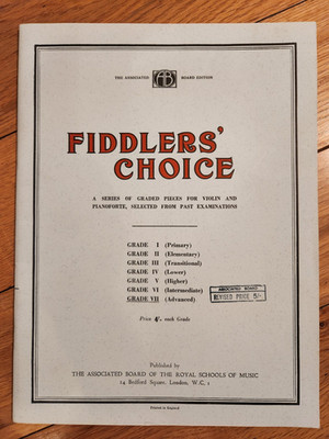 FIDDLERS CHOICE - ABRSM GRADE 7 - WITH PIANO BEGLEITEN - TWO SCORES - GC