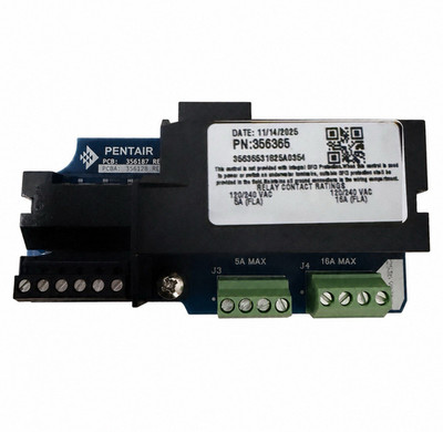 Pentair 356365 Control Circuit Board Module Relay Contact Rating 5A/16A