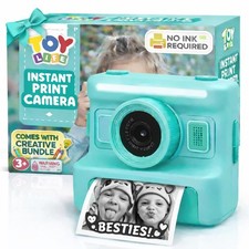 TOY Life Kids Instant Print Camera, 1080P, Ages 3-12, Teal 2.4 in screen, 3...