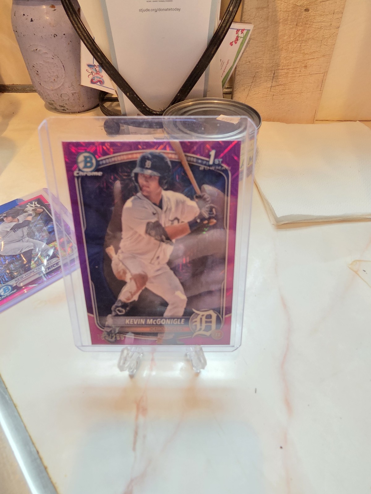 2025 Bowman Chrome Kevin McGonigle Fuschia Mojo 1st Refractor /299 #BCP-79