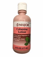 Major Calamine Lotion for Poison Ivy, Sumac, Drying Lotion 6oz SEALED Exp 02/26