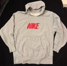 Vintage 70s Champion NIKE Reverse Weave Hoodie One Color Tag Sweatshirt XL