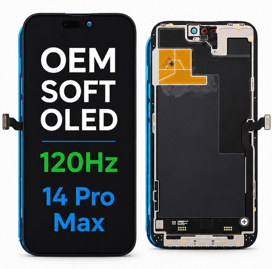 OEM iPhone 14 Pro Max 120Hz Soft OLED Display Touch Screen