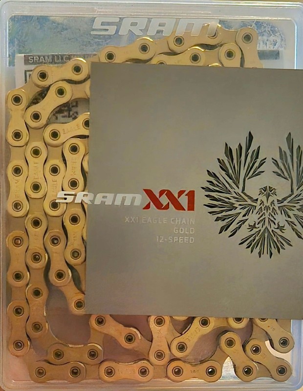 SRAM Eagle XX1 - 12 speed Chain - Gold MTB Hollow Pin 126 Links (RRP£89)