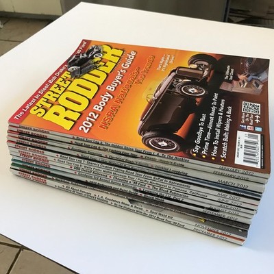 Street Rodder Magazine 2012 Full Year Lot 12 Issues VG - Hot Rod Vintage Custom