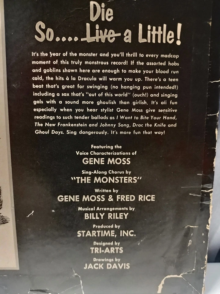 DRACULA'S GREATEST HITS Gene Moss-Billy Lee Riley SCARCE 1964 RCA/VICTOR LP Hear - Image 4 of 4