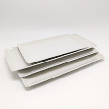 Steelite Set of x 4 Commerical Crockery Sample Taste White Plates Mixed Sizes