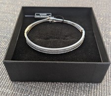 Warren James Swarovski (double row of stones)Silver Plated Bracelet  NW Tags